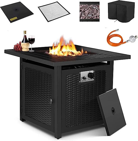 TLGREEN Feuerstelle 72.5*72.5*67.5 cm, Gas Feuerstelle, günstig online kaufen