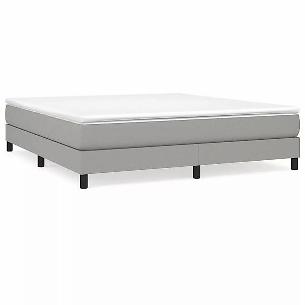 vidaXL Boxspringbett mit Matratze Hellgrau 180x200 cm Stoff1399705 günstig online kaufen