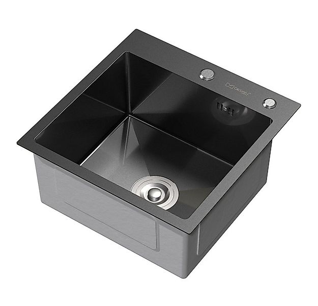 ML-DESIGN Küchenspüle Spülbecken aus Edelstahl, mit Ab- und Überlaufgarnitu günstig online kaufen