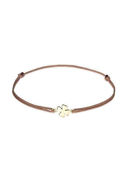 Elli Armband Kleeblatt Textilarmband 925 Silber günstig online kaufen