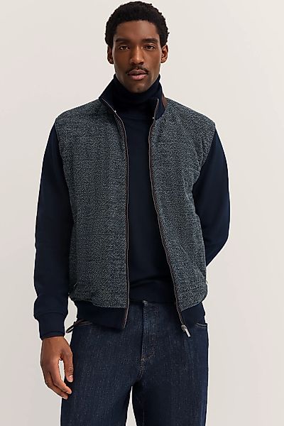 bugatti Sweatjacke "Regular Fit", mit Stehkragen und aus Baumwollmix günstig online kaufen