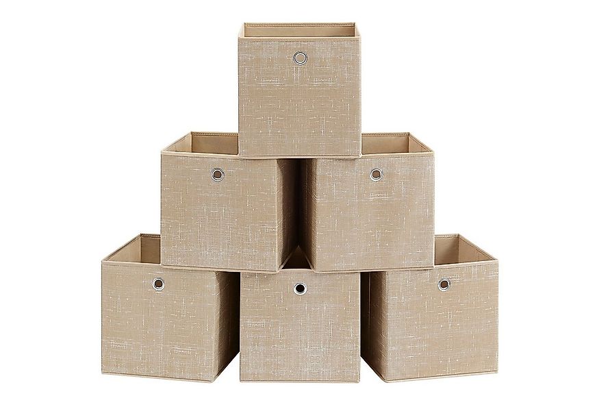 SONGMICS Aufbewahrungsbox Ordnungsboxen (Aufbewahrungsbox, 6er Set, Ordnung günstig online kaufen