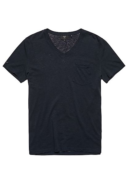Superdry Herren T-Shirt POCKET V NECK Eclipse Navy Dunkelblau günstig online kaufen