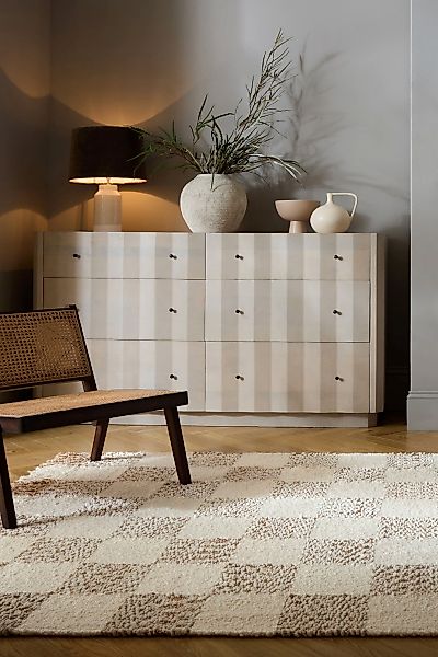 FLAIR RUGS Teppich »Eric«, rechteckig, 4 mm Höhe, Boucle-Effekt Hoch-Tief-F günstig online kaufen