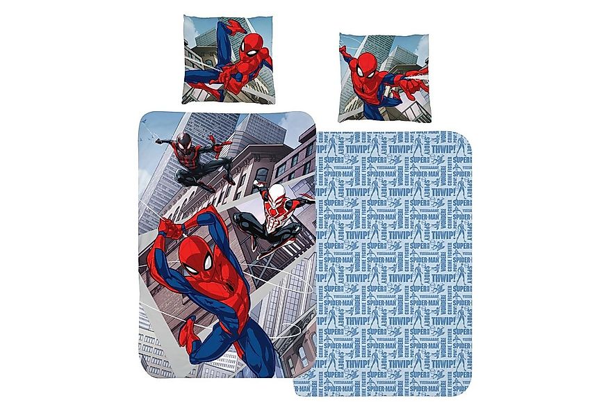 MTOnlinehandel Bettwäsche Spiderman Marvel 135x200 + 80x80 cm, 100 % Baumwo günstig online kaufen