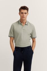 bugatti Poloshirt mit Kontraststreifen und Bruststickerei günstig online kaufen