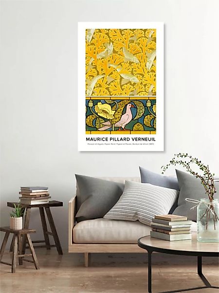 Poster / Leinwandbild - Maurice Pillard Verneuil: Poisson Et Algues - Ausst günstig online kaufen