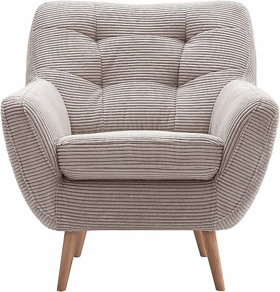 exxpo - sofa fashion Sessel "Scandi, Loungesessel mit tollem Sitzkomfort, h günstig online kaufen