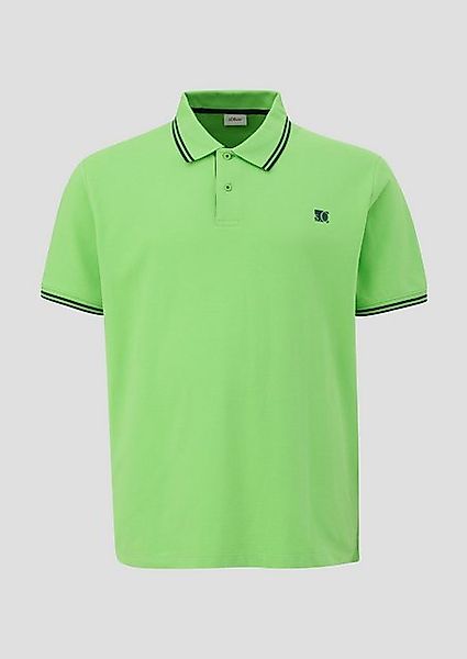 s.Oliver Kurzarmshirt Poloshirt aus Baumwolle mit günstig online kaufen