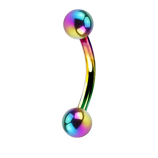 viva-adorno Augenbrauenpiercing Piercing Banane mit Kugeln günstig online kaufen