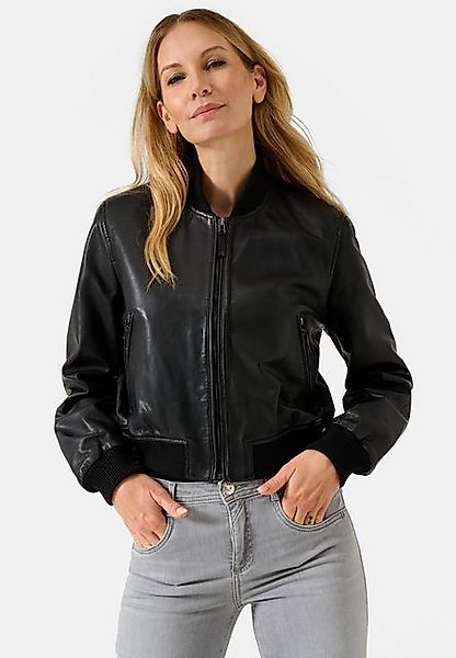 RICANO Lederjacke Brasil Lederbomberjacke mit Strickkragen günstig online kaufen