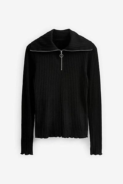 Next Sweatshirt Leichter, weicher Long-Pullover mit V-Ausschnitt (1-tlg) günstig online kaufen