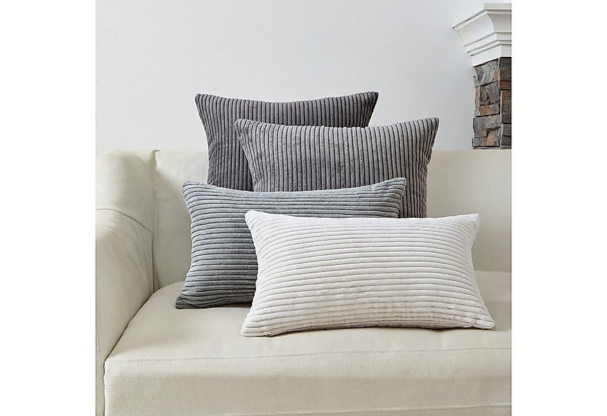 Interior by Hakito Dekokissen 4er Set Kissenbezüge inklusive Füllkissen Set günstig online kaufen