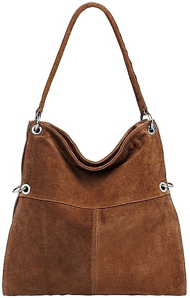 Caspar Schultertasche Große Vintage Damen Leder Handtasche - PREMIUM LINE - günstig online kaufen