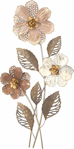 HOFMANN LIVING AND MORE Wanddekoobjekt "Wanddekoration" Blumengebinde aus M günstig online kaufen