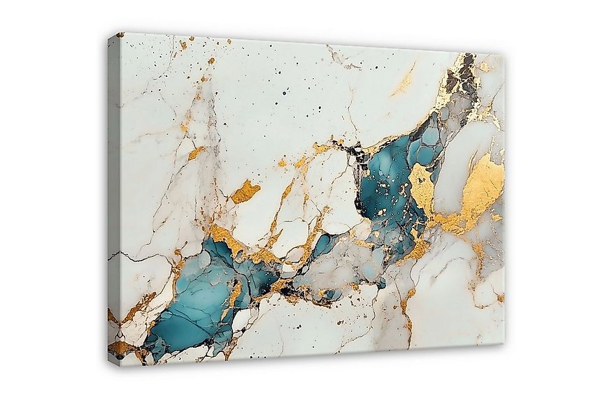 Wallarena Leinwandbild Abstrakt Marmor Grau Leinwand Bilder Wandbild XXL De günstig online kaufen