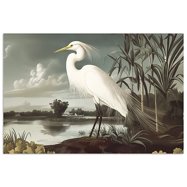 MuchoWow Poster Reiher - Pflanzen - günstig online kaufen