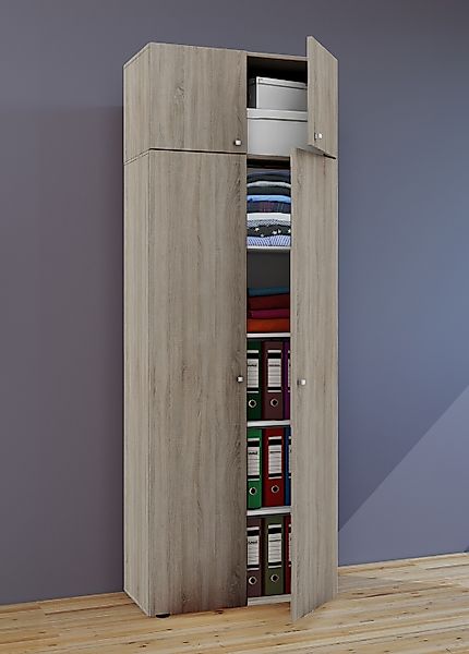 VCM Kleiderschrank "VCM Holz Kleiderschrank  Schrank mit 6 Fächern und Dreh günstig online kaufen