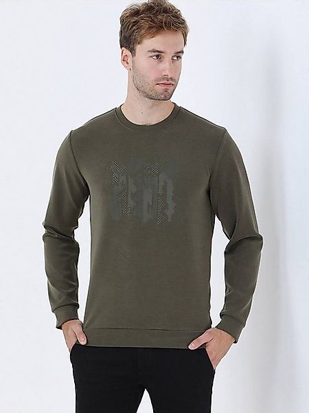 KİP Sweatshirt Haki Fahrrad Rundhals Bedrucktes Sweatshirt günstig online kaufen