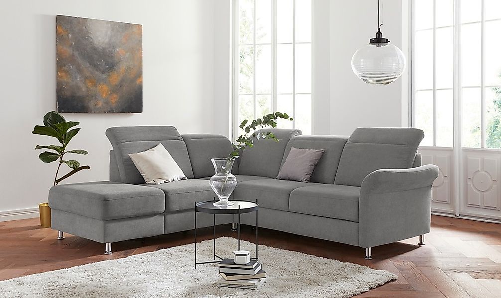 sit&more Ecksofa "Darwin L-Form", inklusive Federkern, wahlweise mit Kopfte günstig online kaufen