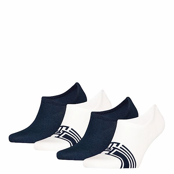 Tommy Hilfiger Socken "TH MEN FOOTIE HC 4P MONOGRAM STRIPE ECOM", (4 Paar), günstig online kaufen