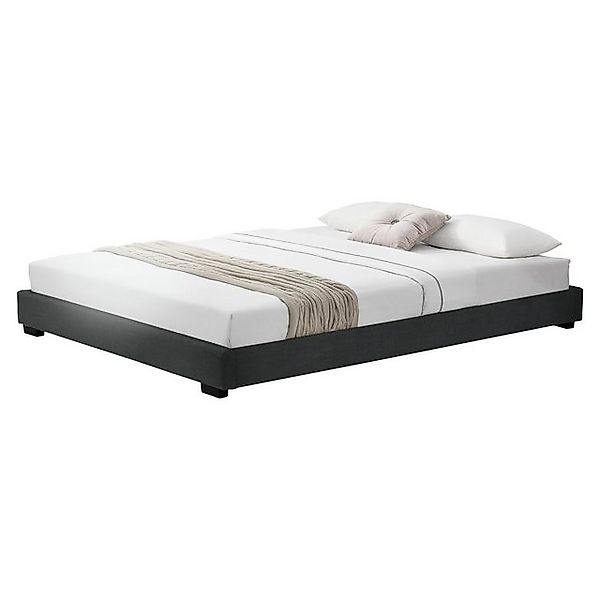 Corium Polsterbett, »Masari« Modernes Bett 180x200cm mit Lattenrost schwarz günstig online kaufen