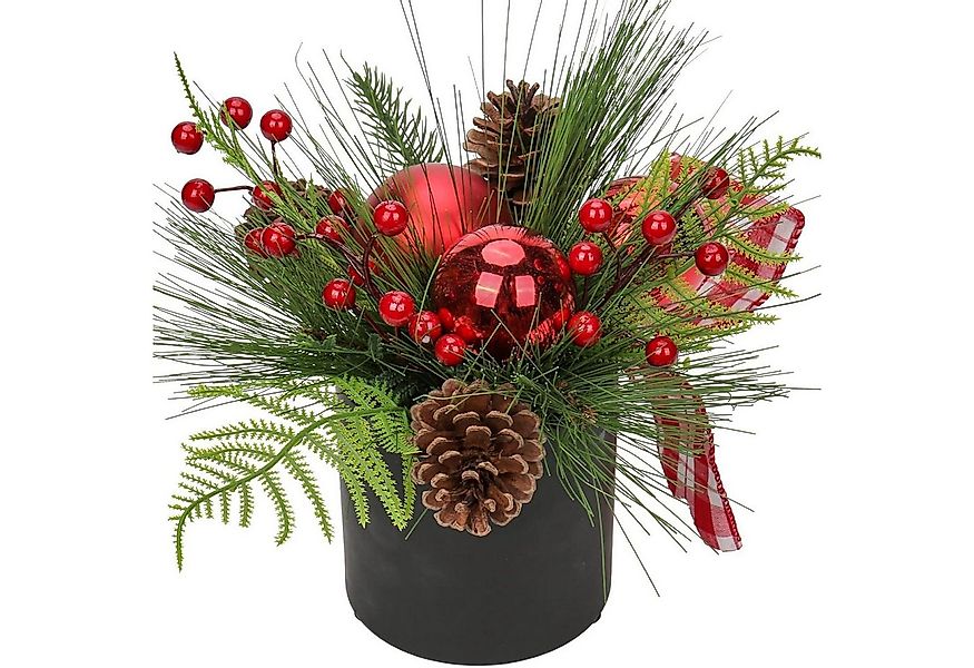 LuxusKollektion Küchenorganizer-Set Kunstpflanze Weihnachtsdeko Gesteck Ker günstig online kaufen