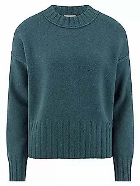 Rundhals-Pullover aus Schurwolle und Kaschmir include türkis günstig online kaufen