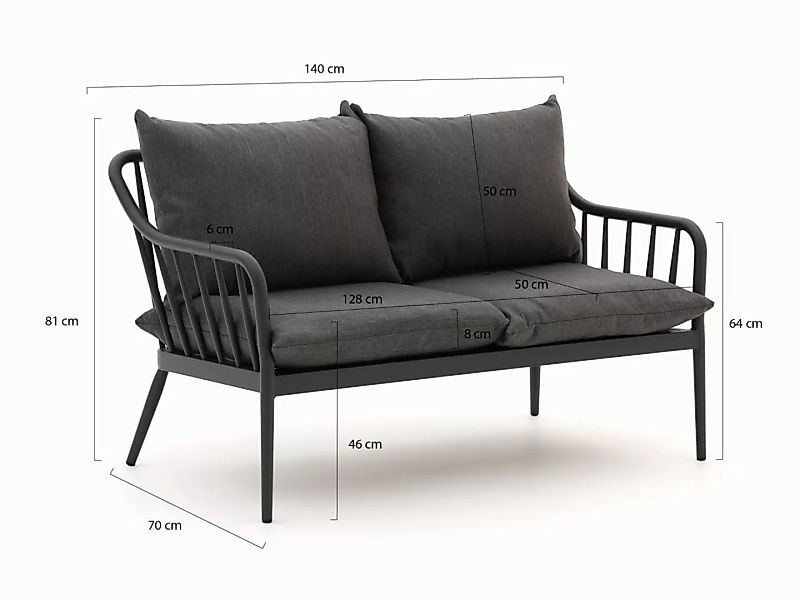 Manifesto Celante Gartensofa 2- Sitzer 140 cm günstig online kaufen