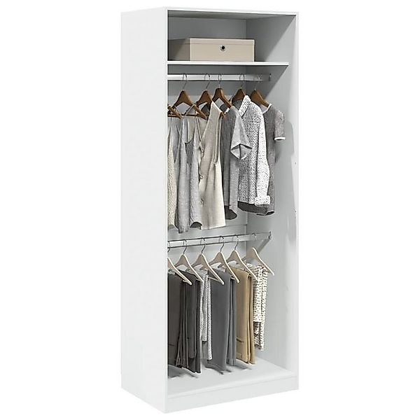 vidaXL Kleiderschrank Kleiderschrank Weiß 80x50x200 cm Spanplatte günstig online kaufen