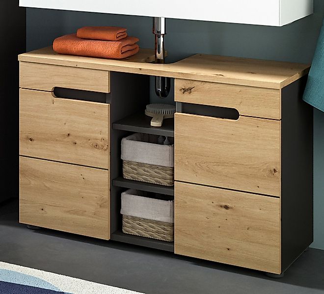 Inn.Furn Waschbeckenunterschrank Cooper (Unterschrank in Artisan Eiche und günstig online kaufen