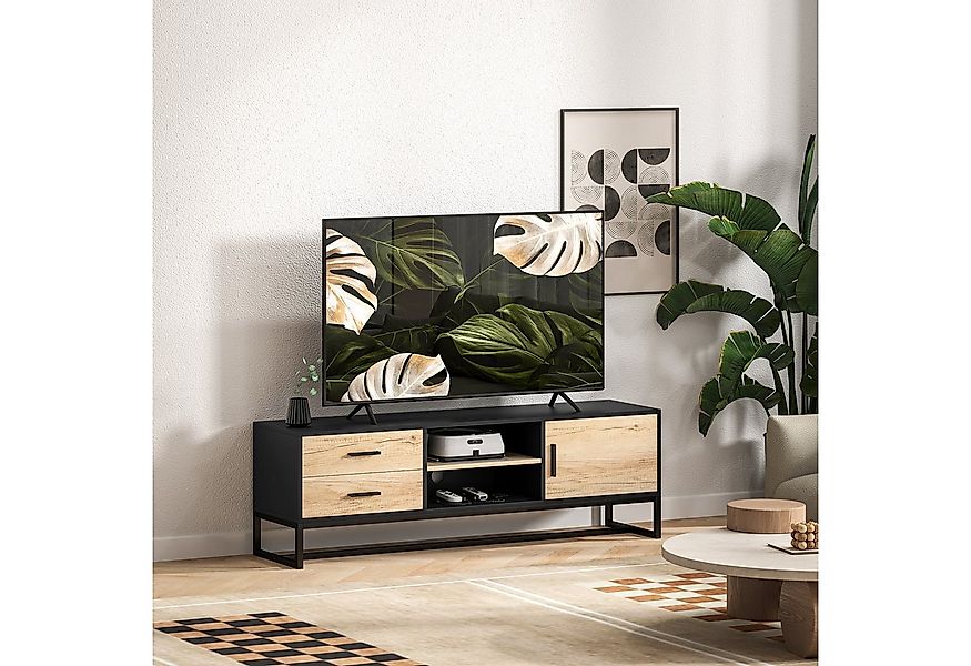 HOMCOM TV-Board Moderner TV-Ständer für Fernseher bis zu 60 Zoll (TV-Einhei günstig online kaufen