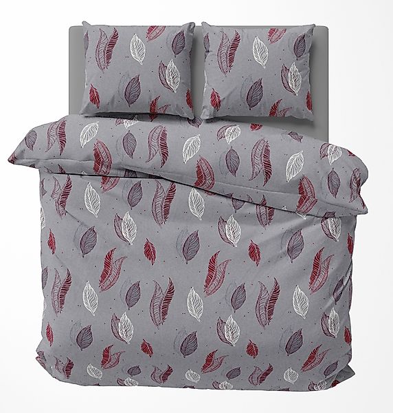 One Home Bettwäsche Leaves, Fleece, 3 günstig online kaufen