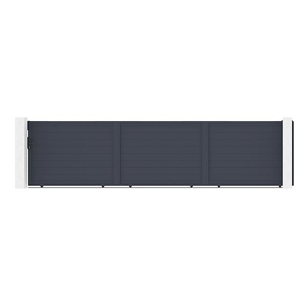 Casanoov Schiebetor 6M Eiger H 140Cm Graues Aluminium günstig online kaufen
