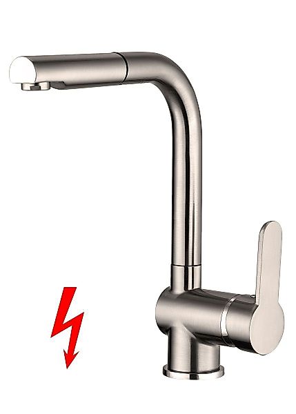 Tuganna Spültischarmatur SPNDLNDN2289NI Küchenarmatur in Edelstahl-Optik günstig online kaufen