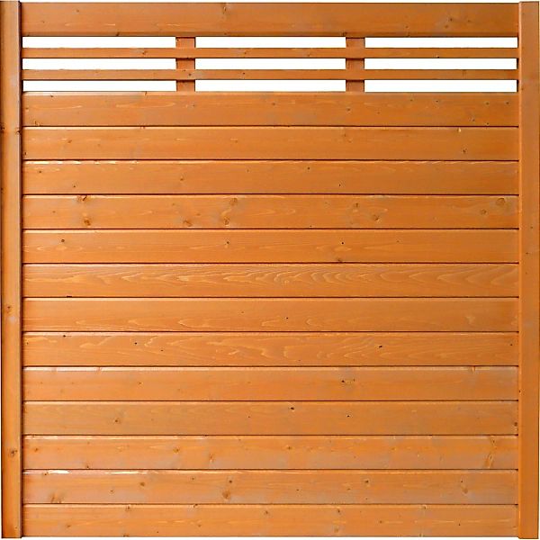 Sichtschutzzaun-Element Typ 137 180 cm x 180 cm Kirschbaumfarben günstig online kaufen