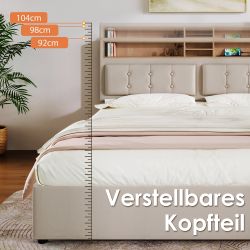 HAUSS SPOLE Polsterbett Polsterbett Boxspringbett hydraulisches günstig online kaufen