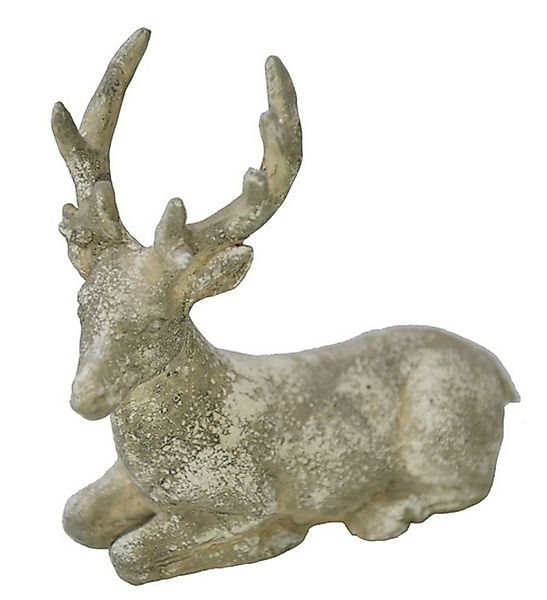 Chic Antique Dekofigur Hirschfigur Resin Antikgrau Deko Figur Vintage Landh günstig online kaufen