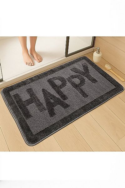 Rugium Badematte Happy Badematte, Badematte, bedruckter Badteppich, 60x100 günstig online kaufen
