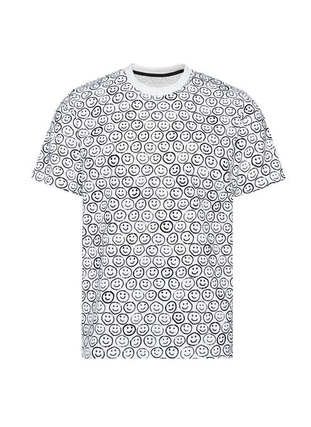 Trigema T-Shirt "TRIGEMA T-Shirt mit freundlichem Smiley-Muster" 1 Stk. tlg günstig online kaufen