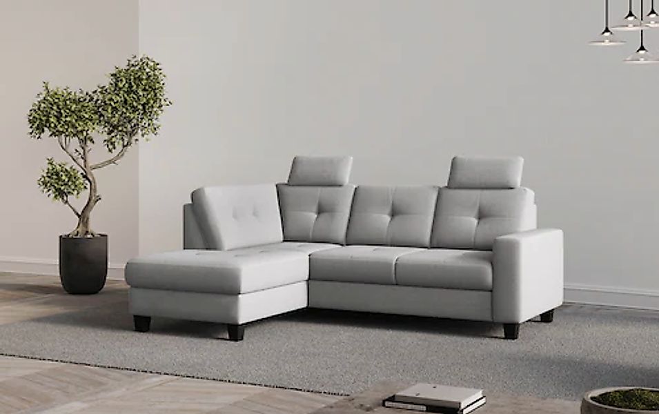 Places of Style Ecksofa »Varese«, Kreuznaht in beige günstig online kaufen