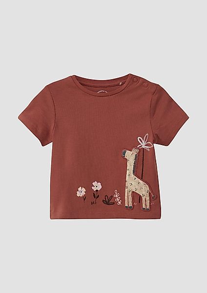 s.Oliver Kurzarmshirt T-Shirt aus Baumwolle mit günstig online kaufen