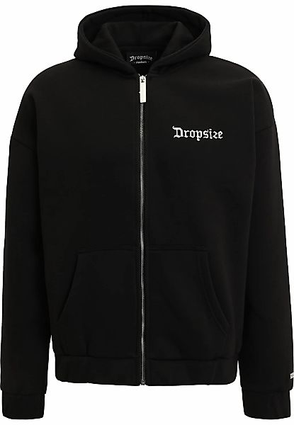 Dropsize Sweatjacke "Dropsize Herren Super Heavy Oversize Blank Zip Hoodie" günstig online kaufen