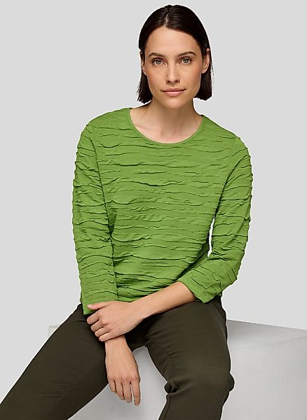 Rabe 3/4-Arm-Shirt mit Struktur Muster günstig online kaufen