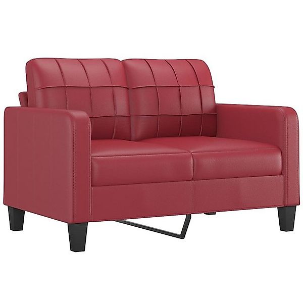 vidaXL Sofa, 2-Sitzer-Sofa Weinrot 120 cm Kunstleder günstig online kaufen