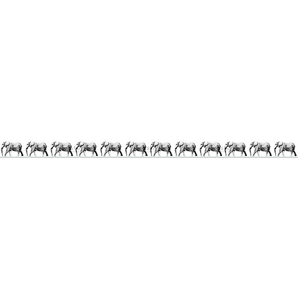 ESTAhome Xxl-Tapetenbordüre Elefant Schwarz und Weiß 400 cm x 23,25 cm 1587 günstig online kaufen