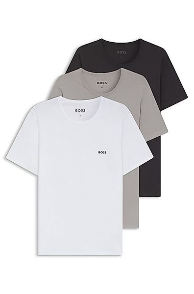 BOSS T-Shirt TShirtRN 3P Classic (Packung, 3-tlg) mit BOSS Stickerei günstig online kaufen