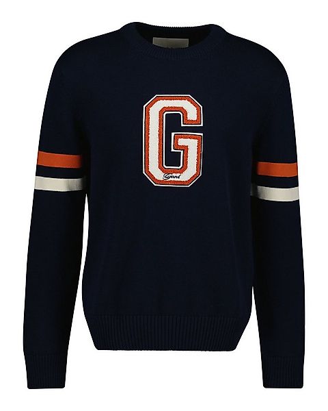 Gant Strickpullover GRAPHIC BADGE Rundhals, regular fit günstig online kaufen