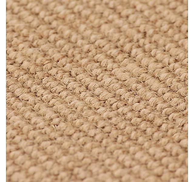 furnicato Teppich Jute mit Latexrücken 80x160 cm Natur günstig online kaufen