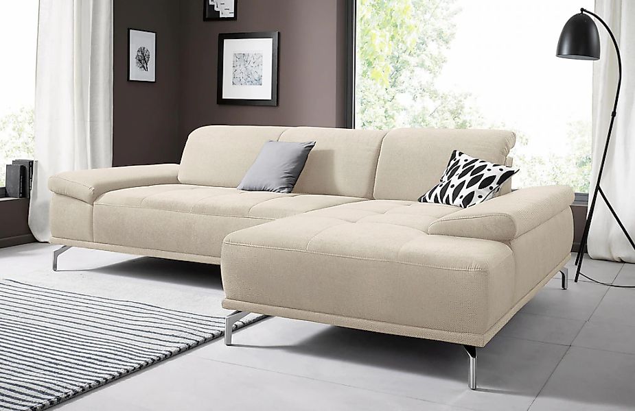 Home affaire Ecksofa "Caluna" Inkl.Sitztiefenverstellung, wahlweise mit Kop günstig online kaufen